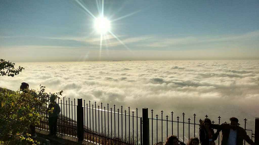 Sunrise on top of Nandi Hills is captivating